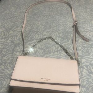 Kate Spade Blush Crossbody Bag with Chain